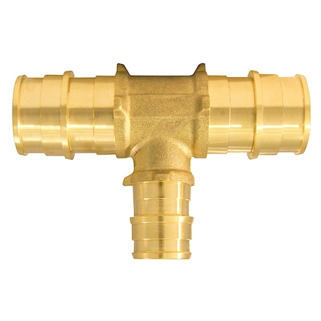 Apollo Apollo PEX-A 3/4 in. Expansion PEX in to X 3/4 in. D Barb Brass Reducing Tee EPXT343412